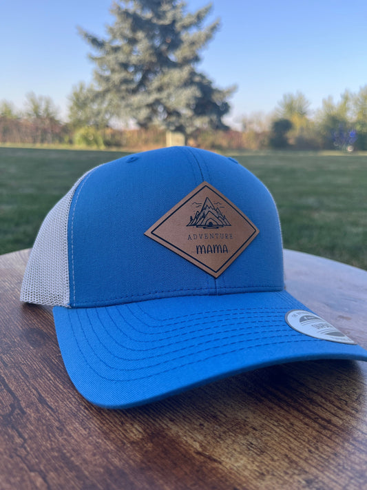 Trucker Hat: Off Kesh Cap in Blue