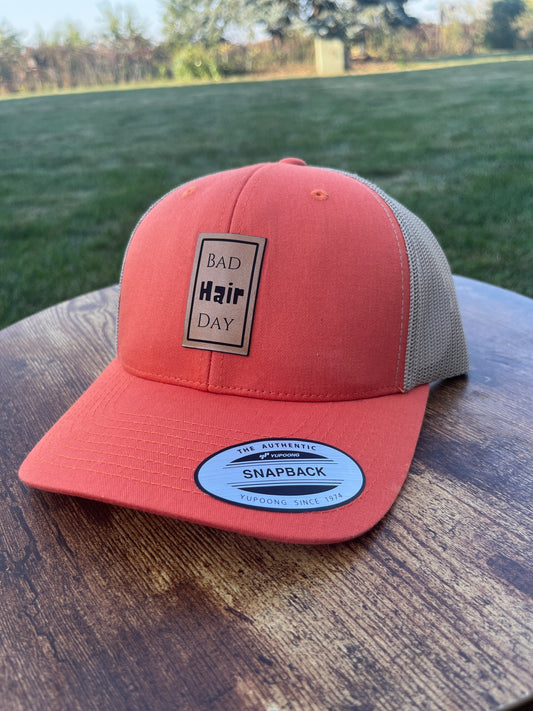 Trucker Hat: Off Kesh Bad Hair Day in Orange